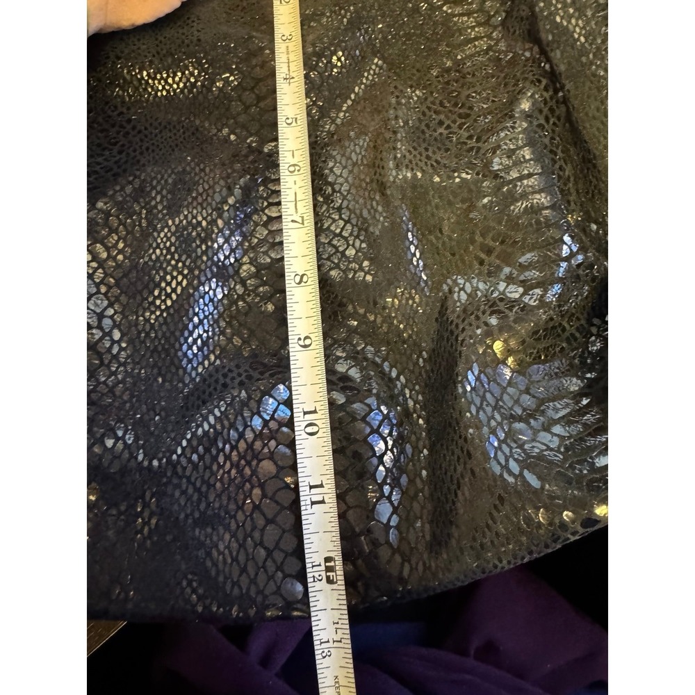 Michael Kors Black Python Snakeskin Embossed Leat… - image 11